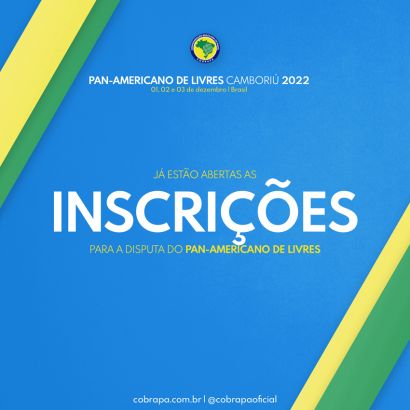 Abertas as inscrições para o Pan-americano de livres 2022