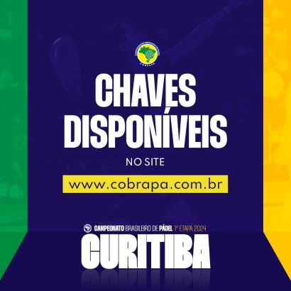 Chaves e horários disponíveis!