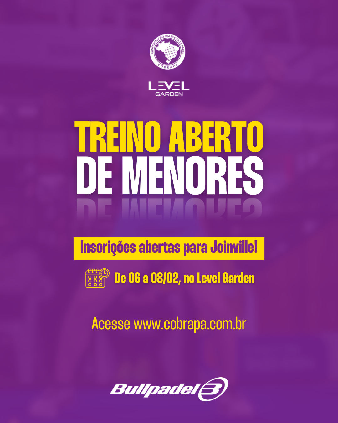 Treino Aberto de Menores - Joinville/SC