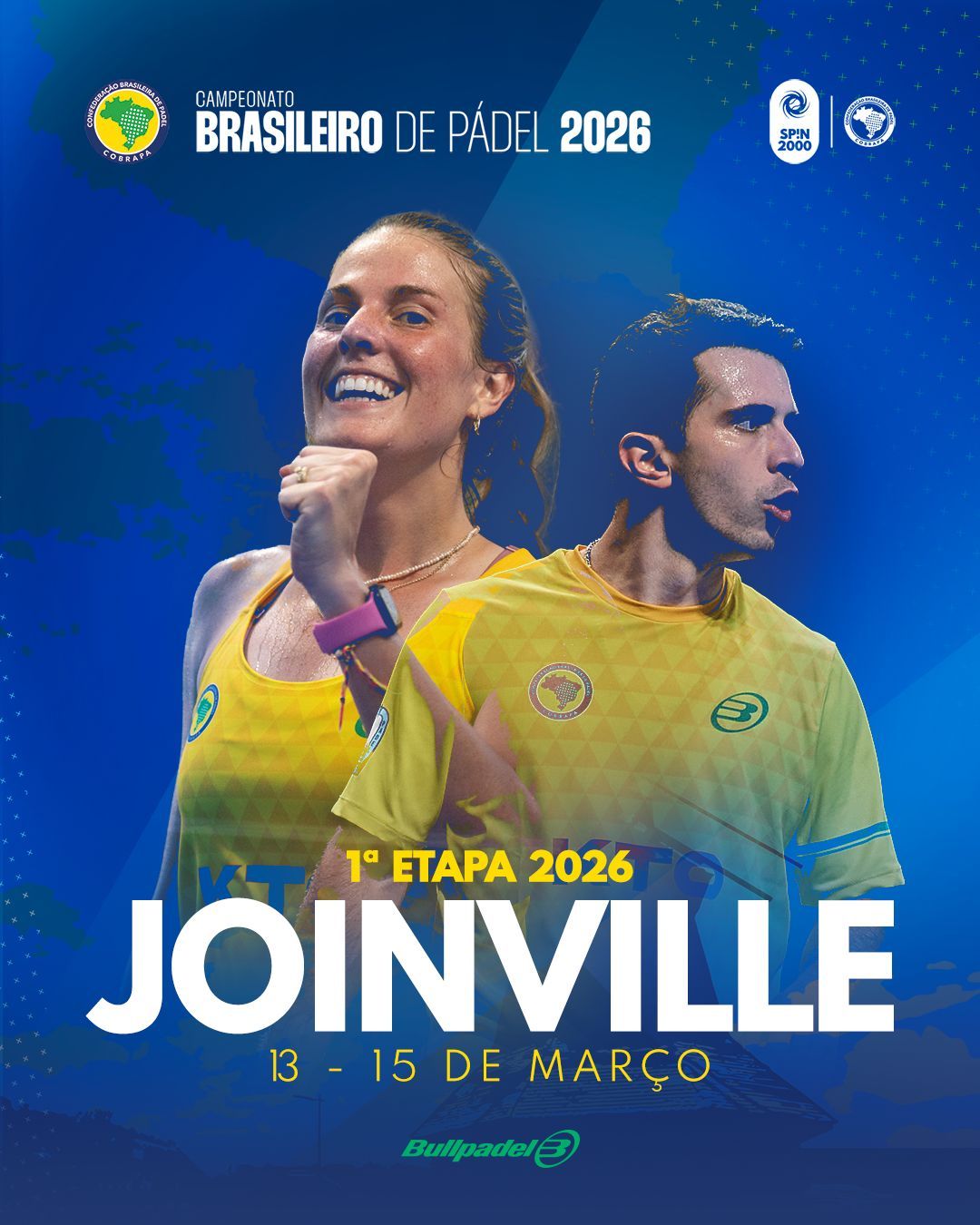 Abertas as inscrições para a 1ª Etapa do Campeonato Brasileiro de Pádel 2026