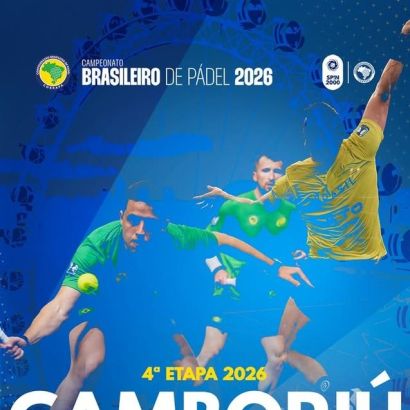 abertas as inscrições para filiados para a 4ª Etapa do Campeonato Brasileiro de Pádel 2026